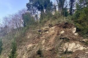 Camaiore: via ai lavori per la messa in sicurezza di una frana a Torcigliano