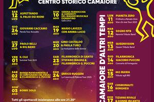 Giovanni Caccamo, Paolo Belli, Bobby Solo, Mario Lavezzi, Gino Castaldo &amp; Paola Turci ed Enrico Ruggeri tra i protagonisti di Camaiore Estate 2025