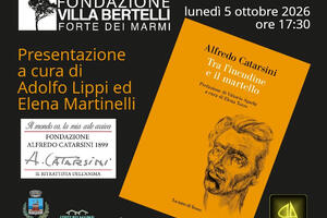 Tra l'incudine e il martello: a Villa Bertelli di Forte dei Marmi si presenta il nuovo libro di Catarsini