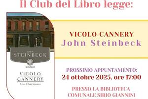 Seravezza: nuovo appuntamento con il club del libro, si parlerà di "Vicolo Cannery" di John Steinbeck