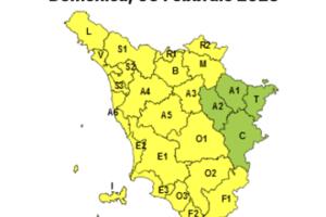 La protezione civile regionale ha prorogato l&#039;allerta meteo di tipo giallo per rischio idrogeologico idraulico