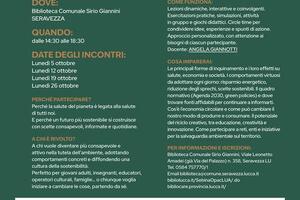 Bibliocare: corso su ambiente e salute a Seravezza Iscrizioni aperte fino al 1° ottobre
