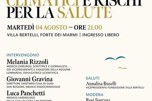 Forte dei Marmi Villa Bertelli: cambiamenti climatici e rischi per la salute, 4 agosto
