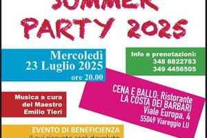 Festa di beneficienza Estate 2025 del Lions Club Viareggio Host il 23 luglio a Viareggio
