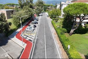 Lido, concluso il cantiere della pista ciclabile su via delle Serre