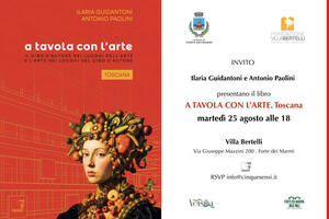 "A tavola con l'arte. Toscana" presentazione del libro di Guidantoni e Paolini a Villa Bertelli