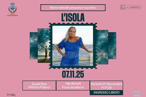 L'Isola di Mario Adinolfi presentato a Villa Bertelli, venerdì 7 novembre