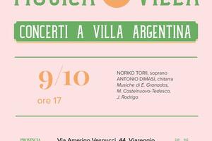 Dopo la pausa estiva torna "Musica in Villa": sei concerti a Villa Argentina tra ottobre e dicembre
