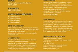 Ultimi giorni per iscriversi a “Raccontarsi tra le righe”, corso gratuito di scrittura autobiografica