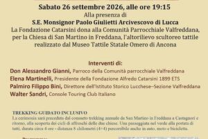 Grazie alla Fondazione Catarsini anche le persone con disabilità visiva leggeranno gli affreschi di San Martino in Freddana