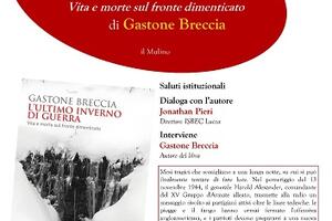 Presentazione del libro di Gastone Breccia "L'ultimo inverno di guerra" a Villa Argentina, venerdì 28 novembre