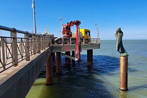 Cantieri a Marina, lavori in corso secondo programma