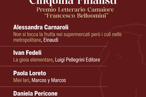 Premio Letterario Camaiore, svelata la Cinquina dei Finalisti: Carnaroli, Fedeli, Loreto, Pericone e Ronchi
