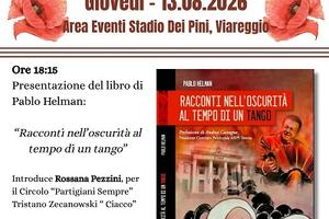 ANPI: Presentazione "Racconti nell'oscurità al tempo di un tango", giovedì 13 agosto