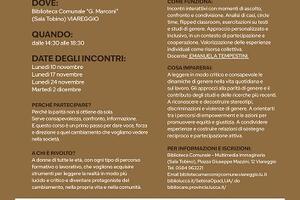 Bibliocare: ultimi giorni per l'iscrizione al corso gratuito "Oltre gli stereotipi: educazione alla parità di genere" che si terrà a Viareggio