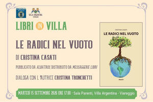 Cristina Casati presenta a Villa Argentina il suo nuovo libro "Le radici nel vuoto"