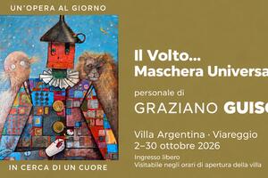 A Villa Argentina si inaugura "Il volto... maschera universale", la mostra personale di Graziano Guiso