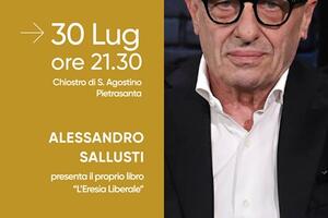 Alessandro Sallusti al Chiostro di Sant&#039;Agostino di Pietrasanta il 30 luglio: incontro dibattito e presentazione del libro &quot;L&#039;eresia liberale&quot;