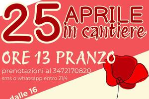 25 aprile al Cantiere Sociale Versiliese