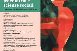 Sabato 24 ottobre alle 9 - Villa Paolina, Viareggio Convegno "Michel Foucault tra filosofia, psichiatria e scienze sociali"