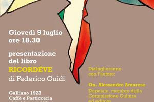 Viareggio, in passeggiata la presentazione del libro "Ricordéve" di Federico Guidi, giovedì 9 luglio