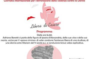 A Villa Argentina incontro-dibattito “Libera di Essere”, martedì 25 novembre