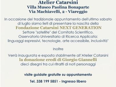 La Fondazione Catarsini apre ai giovani e arricchisce il patrimonio in mostra all'Atelier di Viareggio