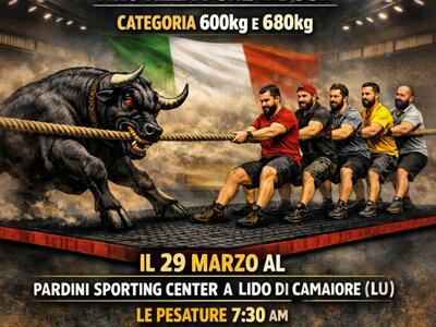 Tiro alla fune indoor, domenica 29 marzo a Lido di Camaiore in scena la Coppa Italia categorie 600 e 680 kg