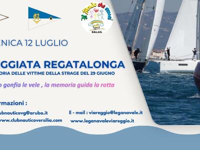 Al via la 40ª Regatalonga: in mare a Viareggio nel segno della memoria e della solidarietà