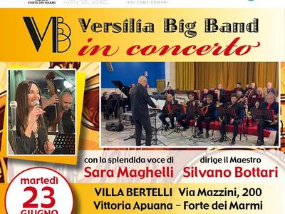 La Versilia Big Band in concerto a Villa Bertelli
