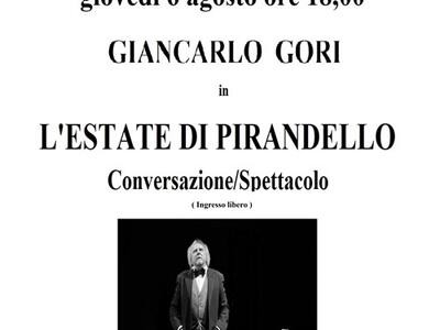 Hotel Esplanade Viareggio: L'estate di Pirandello. Giovedì 6 agosto alle 18 incontro con l'attore Giancarlo Gori