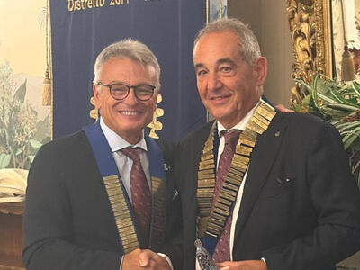 Il governatore Alberto Papini in visita al Rotary Club Viareggio Versilia