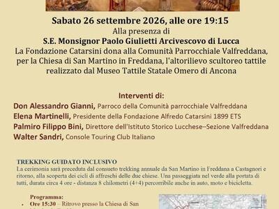 Grazie alla Fondazione Catarsini anche le persone con disabilità visiva leggeranno gli affreschi di San Martino in Freddana