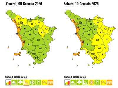 Protezione Civile: prorogata allerta meteo arancione per mareggiate sulla costa fino alle 9 di sabato 10 gennaio