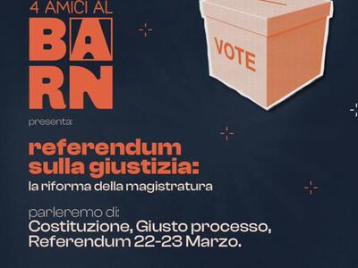 Oggi, venerdì 20 marzo, al Circolo "Il Fienile" di Viaregio incontro pubblico sul referendum e sulla riforma della magistratura