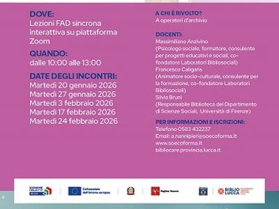 Bibliocare: archivi come luoghi vivi, al via il corso gratuito per archivisti