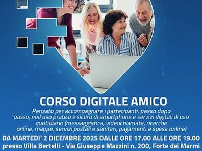 A Forte dei Marmi arriva "Digitale Amico": il nuovo corso gratuito promosso dall'Ufficio di Facilitazione Digitale