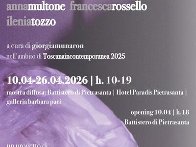 "Tracce sospese" mostra diffusa a cura di Giorgia Munaron in varie sedi del territorio di Pietrasanta