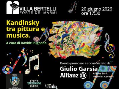 "Kandinsky tra pittura e musica". Conferenza dello storico dell'arte Davide Pugnana a villa Bertelli, sabato 20 giugno