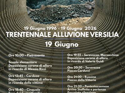 Trentennale dell'Alluvione in Versilia: il 19 e 20 giugno Cardoso al centro della memoria e della riflessione sul futuro