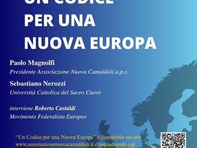 Venerdì 10 luglio a Viareggio la presentazione di "Un Codice per una nuova Europa"