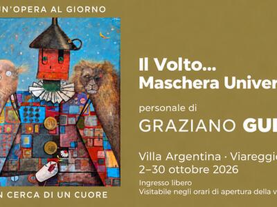 A Villa Argentina si inaugura "Il volto... maschera universale", la mostra personale di Graziano Guiso