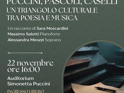 “Io leggo Pascoli e mi beo”. L’amicizia tra Puccini, Pascoli e Caselli in un racconto musicale alla Villa Museo Giacomo Puccini