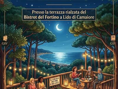 "Racconti Sospesi" a Lido di Camaiore al Circolo dei Pini e dei Lecci, tutti i martedì sera d'estate dalle 21 alle 23