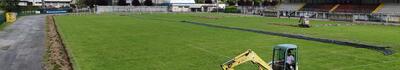 Partiti i lavori per il nuovo manto erboso allo stadio comunale di Camaiore