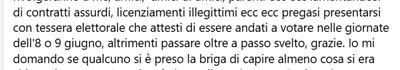 Ricatto verso i cittadini per il non voto al referendum: i consiglieri dell'opposizione del comune di Massarosa chiedono le dimissioni dell'assessore al sociale Alberta Puccetti per un post sui social sul voto al referendum