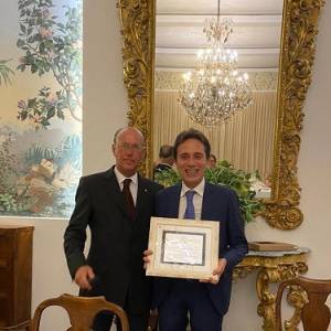 Il riconoscimento del Rotary Club al Prof. Marco Giorgio Bevilacqua